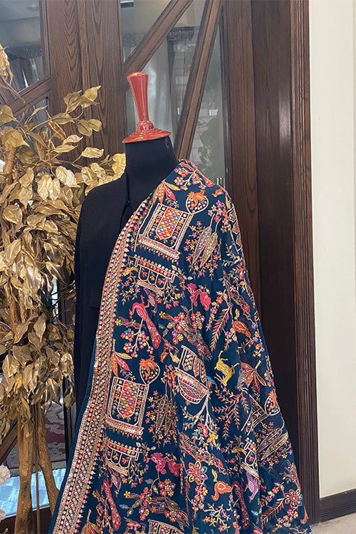 Timeless Shikargah Design Shawl